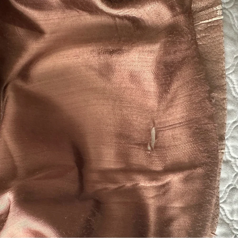 Vintage Men’s Henri Bendel Brown Leather Vest - Picture 8 of 8